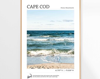 Personalized Art Gift, Ocean Waves Wall Decor, Custom Beach Surf Photography Print