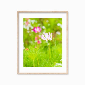 Wildflowers Print - Pink Flower Photography Print - Wildflowers Field Wall Art