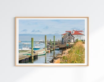 Scenic Menemsha Art Photo, Martha's Vineyard Landscape Photography Print, Seaside Nautical Wall Art