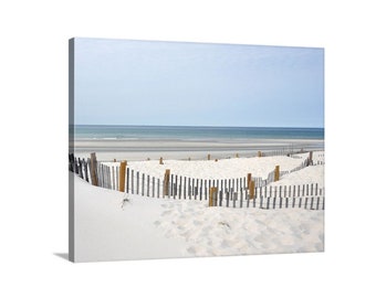 Mayflower Beach Wall Art Photography Canvas - Cape Cod Beach Photo on Canvas - Natural Nature Ocean Wall Artwork