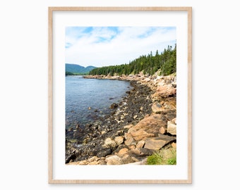 Otter Cove Acadia National Park Photo - Maine Landscape Photography Print - Nature Wall Art - Rocky Coastline Picture