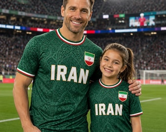 Camiseta de fútbol de Irán personalizada, camiseta de Irán 2026, equipación de fútbol personalizada, camiseta de fútbol con nombre personalizado, regalo para el aficionado de Irán