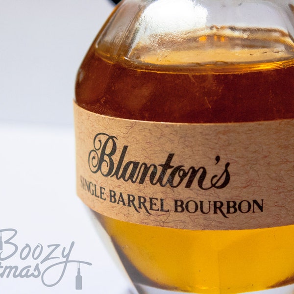 Blantons Noël ornement--Bourbon Whiskey sur le thème sapin de Noël.