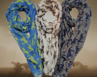 Scarf Wrap With Horses.