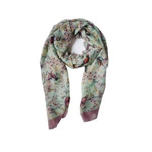 Birds soft scarf wrap