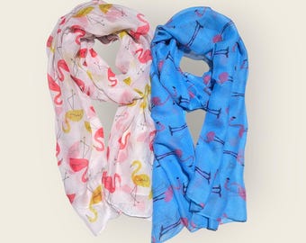Flamingo's Soft Scarf Wrap.