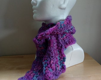 Winter Dream- hand crochet scarf, soft and warm