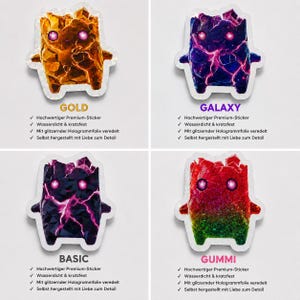 holographic Cosmic Sprite Sticker – Galaxy Core zero point