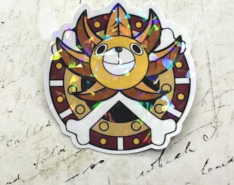 Holographic Manga Jolly Roger Pirate Sticker I Ship