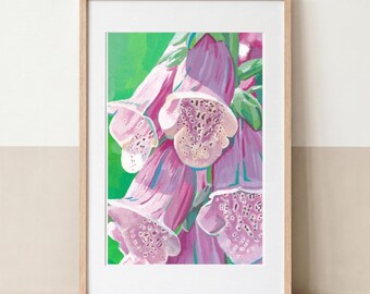 Fingerhut (Digitalis purpurea) | Hochwertiger Kunstdruck