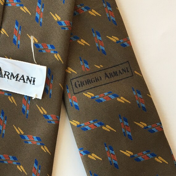 Vintage Patterned Giorgio Armani Tie - Gem