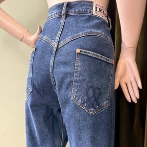Vintage 50s Style High Waisted Cigarette Western Blue Jeans Lady K Loves L