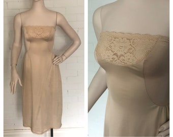 white strapless slip