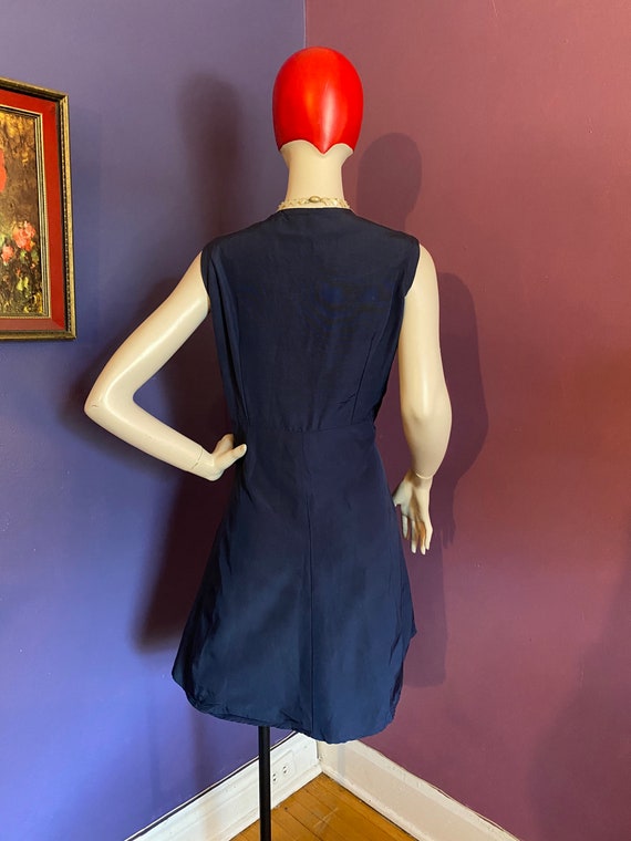 Vintage 1950s Shirt Waist Mini Dress XL - image 6