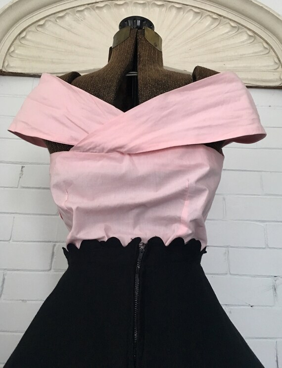 Vintage 1950s Sugar Pink Blouse M/L - image 4