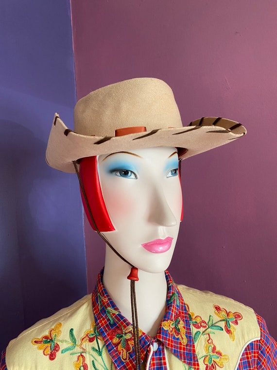 Vintage 1950s Cowboy Hat 21” - image 2