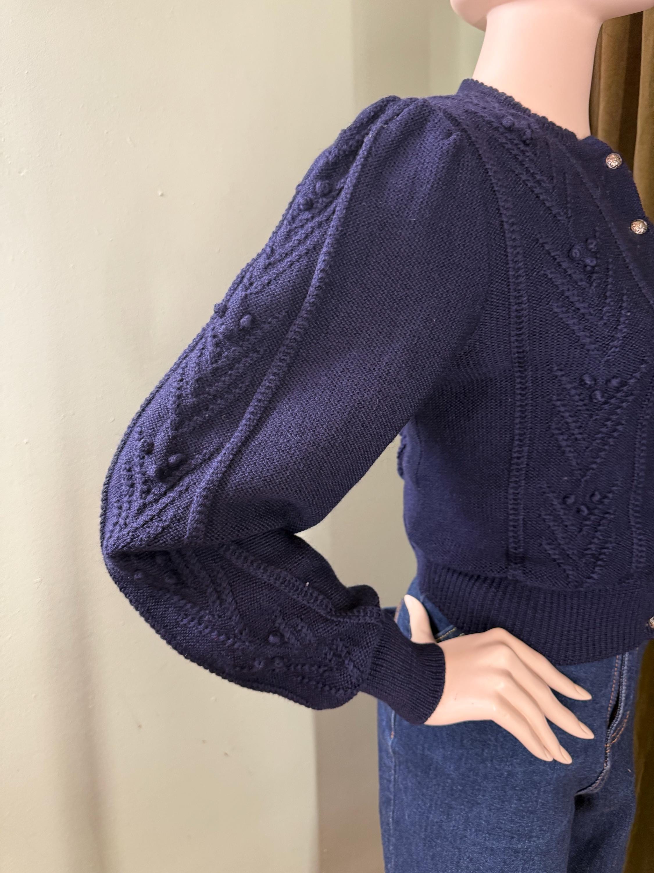 トップス 40s50s VintageUnknownNavyMohair Cardigan 40s50s VintageUnknownNavyMohair Cardigan