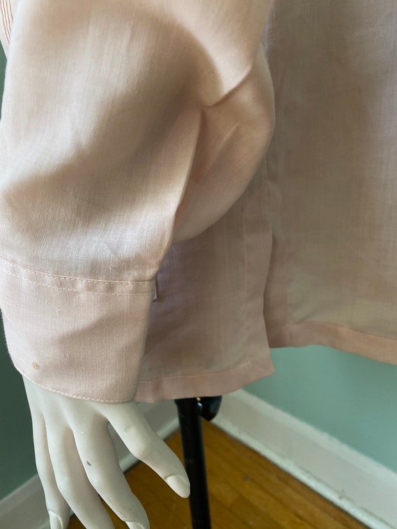 1970s Blush Pink Collared Shirt Givenchy M - image 7