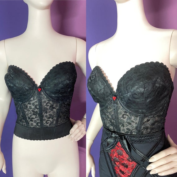 Vintage 1980s Bustier Bra 36D