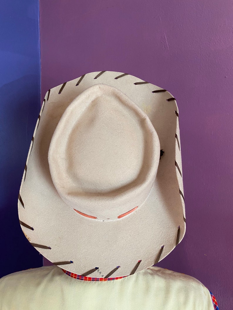 Vintage 1950s Cowboy Hat 21\u201d