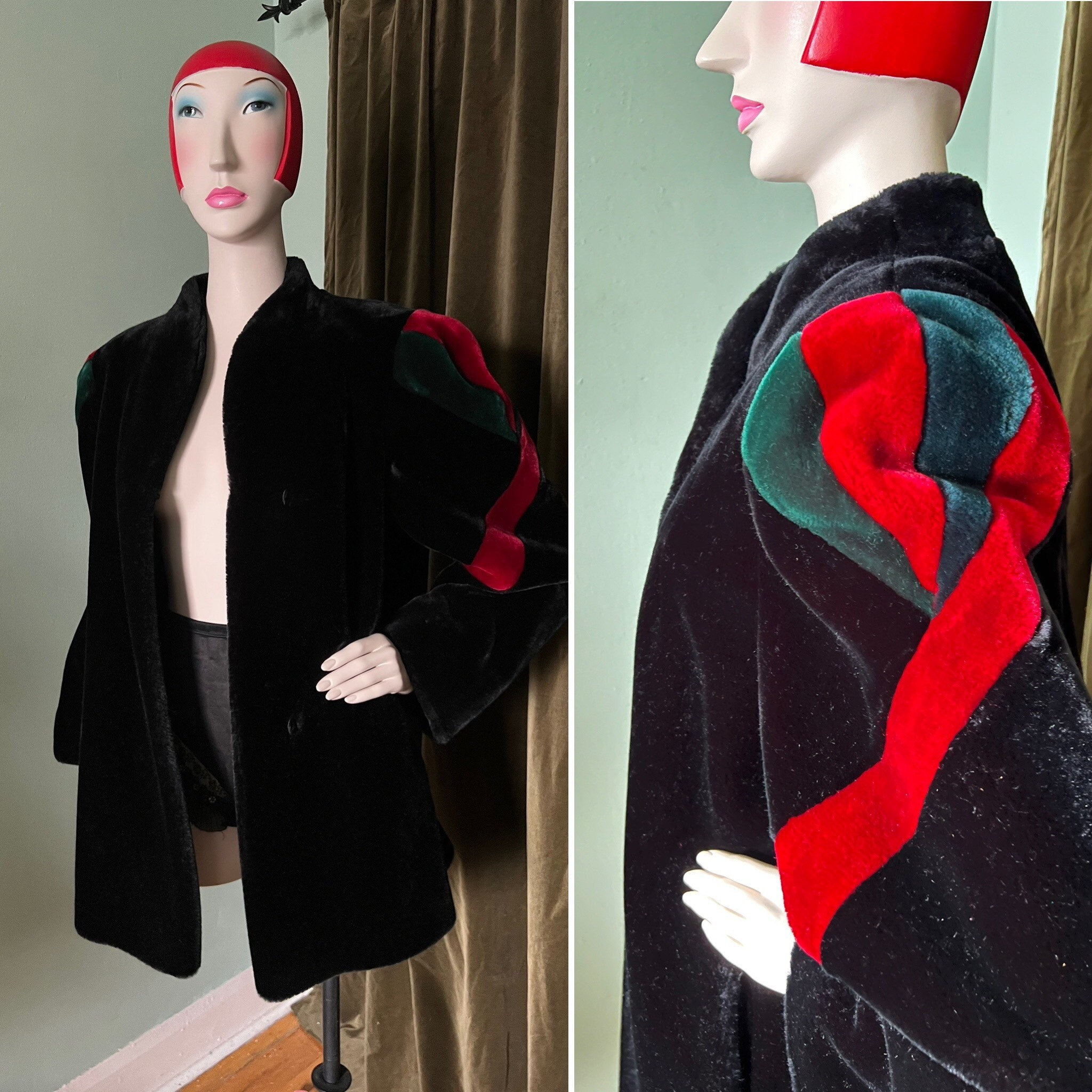 1980s Faux Fur Designer Swing Coat L XL - Etsy