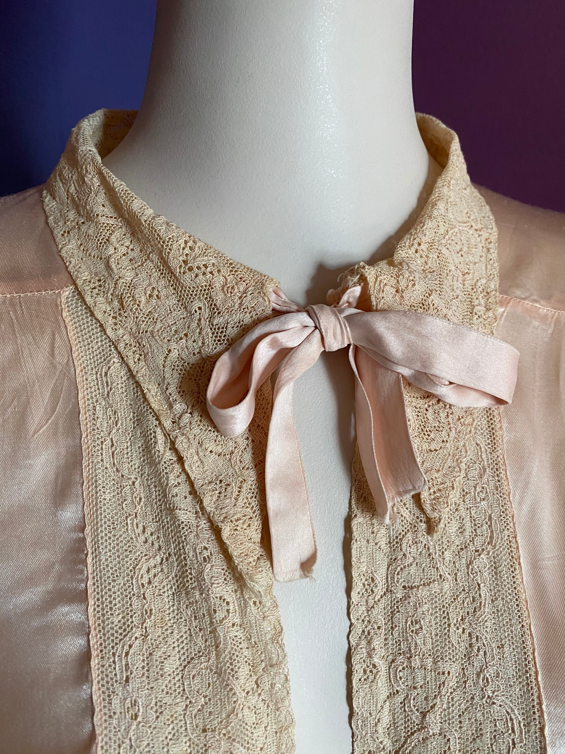 1930s Silk Satin Bed Jacket XS S - Etsy