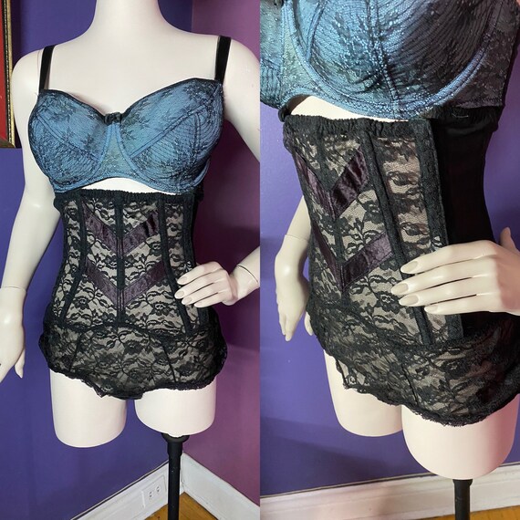 Vintage Lace Waist Cincher Panty Girdle M