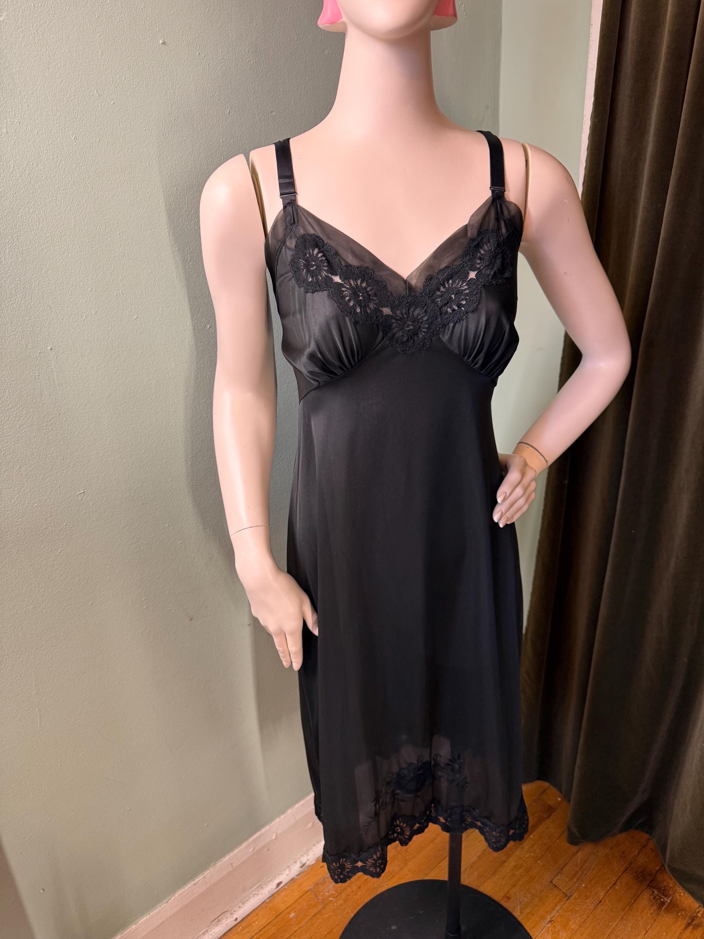 1950s Black Lace Dress - Etsy
