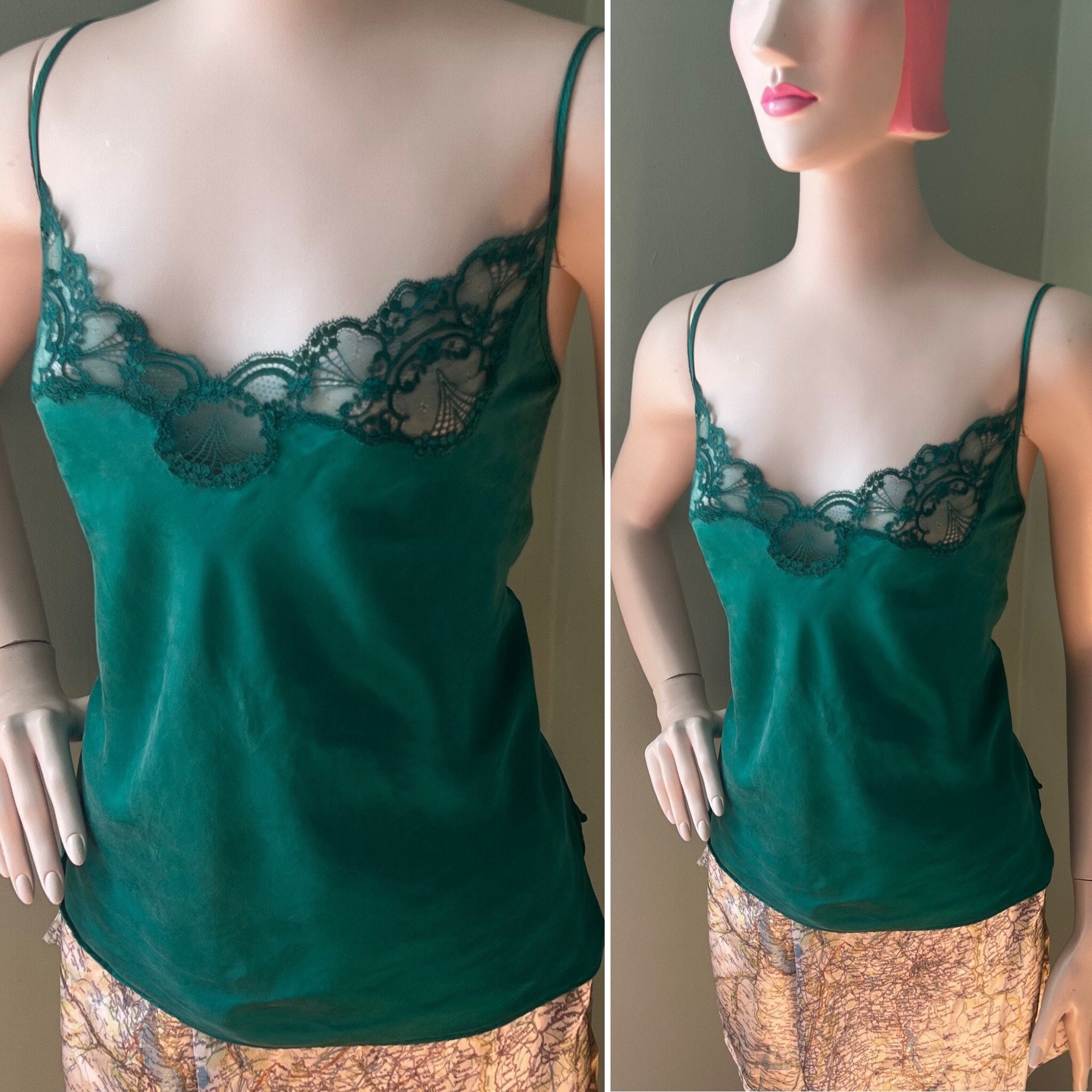 80s Lace Tank Top - Etsy Israel