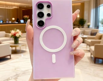 2-in-1 Candy Color Samsung Case Magnetic Magsafe Wireless Charging Cover S26 S25 S24 Ultra