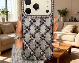 Sparkling Diamond Pattern Phone Case for Samsung Galaxy S22-S26 Ultra Protective Cover