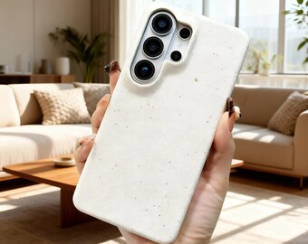 Denim Style Phone Case for Samsung Galaxy S24 Ultra, Shockproof Hard Back Cover