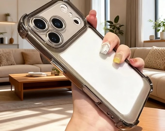Shockproof Clear iPhone Case – Transparent Bumper Protection for iPhone 11-17