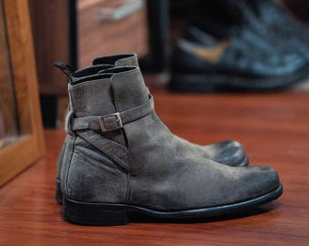 New Handmade Pure Suede Leather Jodhpur Boot For Men
