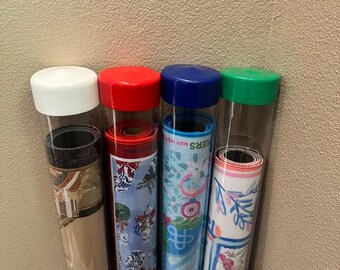Mahjong Mat Clear Storage tube with end caps