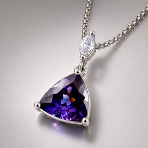 12 x 12 MM Bi-Color Purple Blue Java Plum Sapphire Loose Gemstone Pendant GIT Certified Cornflower Breathtaking Gemstone Pendant 925 Silver