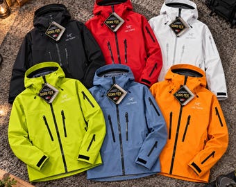 Arc'teryx Alpha SV Gore-Tex Jacket, Waterproof Hiking Shell, Windproof Outdoor Hooded Jacket