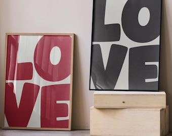 Imprimé bulles d'amour | Art mural, décoration d'intérieur | Affiche géniale