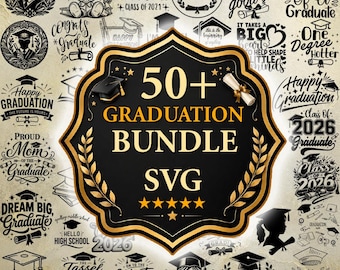 50+ Senior 2026 Svg Bundle, Graduate 2026 Cut Files, Graduation Decor Designs, Cut file for Cricut Sublimation Design, Class 14 Cap Svg, Png