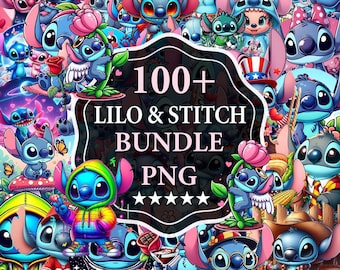 100+ Lilo and Stitch Png Bundle, Lilo and stitch Svg, Cricut Png, Stitch Floral Png, Lilo & Stitch Clipart, Stitch Pngs, Cartoons Png Bundle