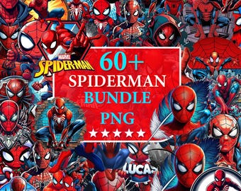 60+ Spiderman Bundle Png, Spiderman Png, Spiderman Png Clipart, Cartoons Png Bundle For Sublimation, 90s Cartoon Svg, Cartoons Silhouette