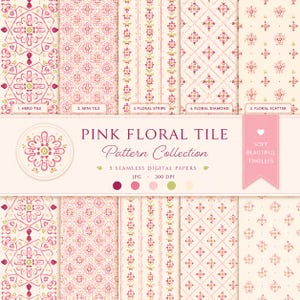 Blommönster kökskakel / Tygtryck design
