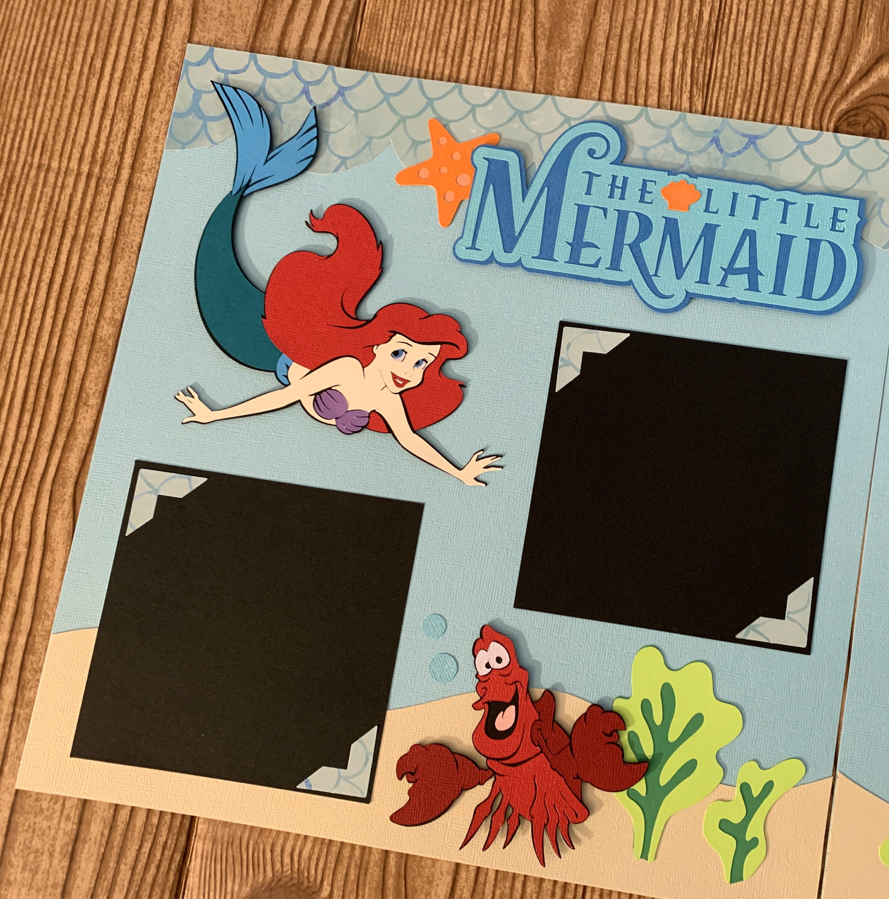 The Little Mermaid Ariel Disney Themed Premade Scrapbook Etsy