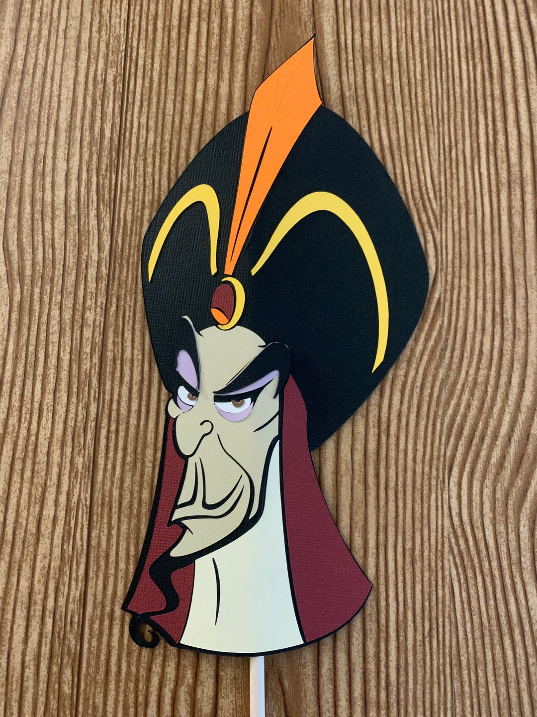 Disney Villain Jafar From Aladdin Character Double Sided Die Cut on a