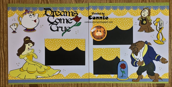 12x12 Disney themed Layout Instructions ONLY