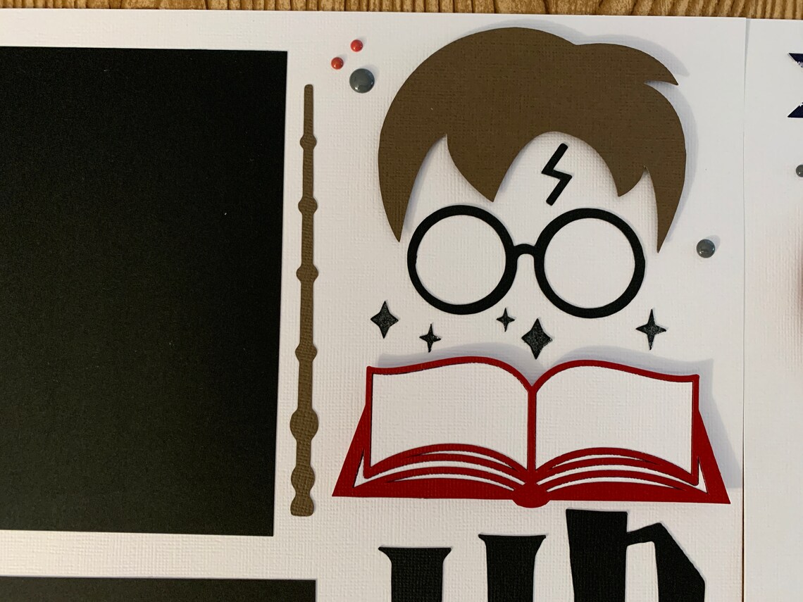 Harry Potter Themed Premade Scrapbook Layout 2 Page 12x12 Etsy