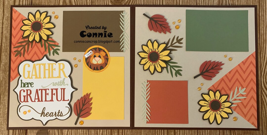 Gather Here With Grateful Hearts Fall Thanksgiving Themed Premade ...