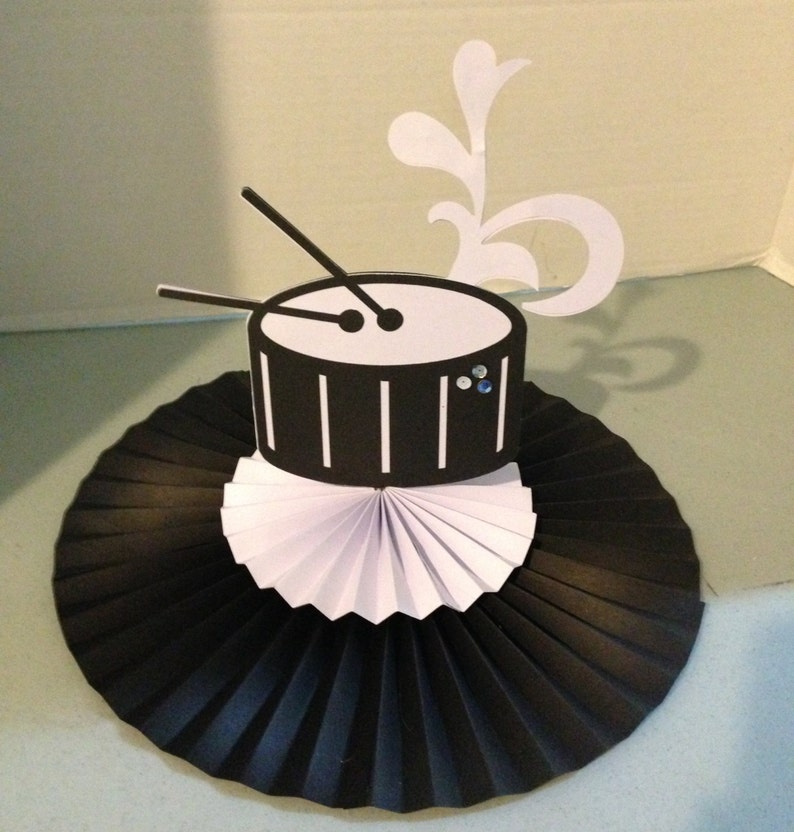 Marching Band Music Lover Party Themed Double Sided Die Cut Table Centerpiece Decorations Approx 12x12 Custom Available You choose design!