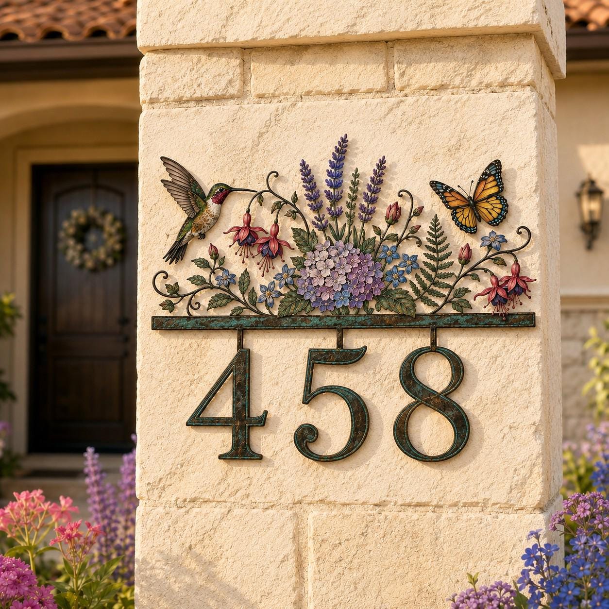 Butterfly Address Sign - Etsy