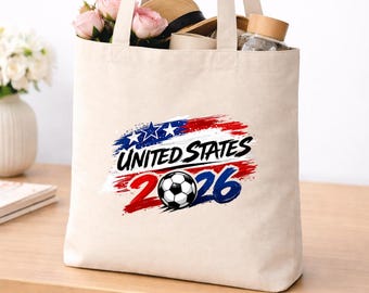 United States Tote Bag, United States Football Bag, International Soccer 2026 Bag, Soccer Fan Bag, Game Day Bag, Football 2026 Tote Bag